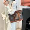 Bolso Casual de Moda Coreana para Mujer 2025 Primavera Nuevo Bolso de Hombro Simple y Moderno Bolso Tote de Gran Capacidad para Viajar