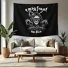 Tapeçaria Decorativa de Paisagem Impressa Transfronteiriça, Tecido de Fundo Personalizado para Quarto e Sala de Estar, Revestimento de Parede para Esconder Imperfeições, Pedido Mínimo de Uma Peça
