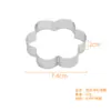 430 Anillo de Torre Perforado con Forma de Flor de Ciruelo Anillo Perforado Francés para Tarta de Frutas Anillo para Pastel de Arroz Molde Creativo para Hornear Galletas