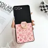 Oso Lindo y de Lujo Adecuado para Samsung Zflip5 Funda Protectora para Teléfono Móvil con Colgante Flip3 Arriba y Abajo Plegable Modelo Caliente