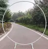 Novo Arco Circular de Ferro para Casamento com Tubo Único Estrutura de Arco Circular Porta de Flores Redonda Decoração de Fundo Adereços de Arco Geométrico de Poste Único