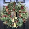 Sinos de Natal Dourados Vintage Transfronteiriços Pingentes Metálicos para Decoração de Árvore de Natal Decorações de Natal Enfeites de Porta para Casa