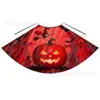 Fábrica Feito Sob Medida Europeu e Americano Caveira de Halloween Estampa de Abóbora Infantil Capa Fantasia Adereço de Performance Manto