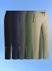 Pantalones de Hielo de Seda de Verano para Hombre Elásticos Ligeros Deportivos de Secado Rápido Transpirables Casuales Frescos Rectos Talla Extra