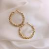 Pendientes circulares de metal geométricos europeos y americanos para mujer, elegantes pendientes exagerados estilo Hong Kong, pendientes de aguja de plata S925, pendientes de celebridades de Internet de moda.
