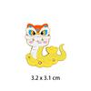 Insignia de Serpiente Pequeña Estilo Chino 2026 Año de la Serpiente Tendencia Nacional Lindo Broche para Ropa Unisex Accesorio para Bolsa Regalo de Año Nuevo para Pareja