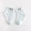 Meias para Bebê, Estilo Verão Fino e Respirável, Meias de Cano Curto para Recém-Nascidos e Crianças, Design de Desenho Animado Super Fofo, 0-9 Meses