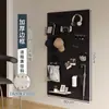 Estantería de Tablero Perforado para Sala de Estar Almacenamiento en Toda la Pared Puerta de Entrada Tablero Colgante para Entrada Decoración de Pared Tablero Perforado de Metal