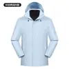 Colección de otoño e invierno: conjunto de ropa de trabajo para exteriores de dos piezas con bolsillos tridimensionales curvos en los brazos, personalizable con un logotipo; chaqueta para deportes al aire libre y montañismo