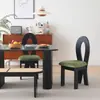 Silla de Sirena Escandinava Medieval Diseñador Red Popular Silla Casual Casual Respaldo de Madera Maciza Retro Francés Silla de Comedor