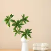 Planta Verde en Maceta Luz de Lujo Planta Biónica Interior Sala de Estar Paisajismo Pequeño Mesa de Comedor Flor Artificial Adornos Decorativos