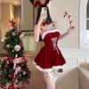 Cosplay de Conejita Sexy de Navidad Cosplay Lencería Sexy para Mujer Set de Vestido Dulce
