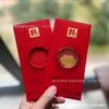 Sobres Rojos de Celebración de Luna Llena con Monedas de Oro, Sobres Rojos de Boda de Alta Calidad Especiales con Monedas de Oro, Suministro de Fábrica