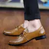 Zapatos de Cuero Puntiagudos de Estilista, Zapatos con Borlas Estilo Británico de Socialité para Hombre, Zapatos Slip-On de Cuero Genuino Estilo Coreano para Discoteca de Verano