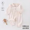 Ropa de bebé para otoño, mameluco suave de terciopelo para bebés, pijama base unisex para bebé, mameluco con apertura lateral tipo mariposa 6