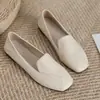 Zapatos Planos de Punta Cuadrada Más Vendidos para Mujer 2026 Otoño Nuevos Zapatos Retro sin Cordones Suela Suave Versátiles Zapatos para Madres Mujer