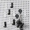 Gancho Recto de Agujero Único para Tablero Perforado 6mm Piezas de Ferretería Universales Estante de Almacenamiento Gancho Estante de Escritorio DIY Accesorios Pequeños
