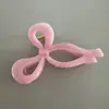 Pinza para el Cabello de Alta Gama Estilo Nuevo con Moño de Color Sólido, Tamaño Grande, Pinza de Tiburón para la Parte Trasera de la Cabeza, Pasador para Mujer, Moda de Verano