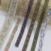 Materiais para Montagem de Caligrafia e Pintura Leque Redondo Artesanal DIY Acabamento de Borda Cinto Oito Tesouros Renda Decorativa para Traje Chinês Antigo