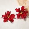 Brincos de Design de Moda com Personalidade Exagerada Transfronteiriços Estilo Boêmio Flor Grande Tridimensional Brincos com Pino de Prata para Mulheres