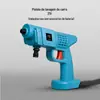Pistola de Água para Lavagem de Carros Sem Fio, Máquina de Lavagem de Carros de Alta Pressão, Ferramenta de Lavagem de Carros Portátil com Bateria de Lítio, Ferramenta Doméstica Portátil, Pistola de Água Transfronteiriça