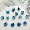 Transmisión en vivo accesorios de uñas de rosa electrochapados superventas simulación pastel flor accesorios de uñas accesorios de uñas transparentes como hielo