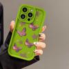Capa Borboleta Degradê Adequada para iPhone 17 Pro Max, iPhone 16, Acabamento Fosco para iPhone 17, Premium para iPhone 14/15, Recortes Precisos para iPhone 13