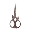 Tijeras pequeñas vintage de acero inoxidable en stock para manualidades, punto de cruz, bordado, tijeras para hilo con forma de guitarra, tijeras de costura para el hogar