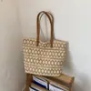 Nueva colección de verano: bolsa de playa de paja versátil y de gran capacidad, perfecta para ir al trabajo, para uso casual y para vacaciones en la playa