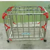 Cesta de almacenamiento de baloncesto de acero inoxidable voleibol acero inoxidable baloncesto almacenamiento práctica móvil plegable carro colocación combinación