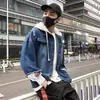 Chaqueta de Mezclilla de Celebridad Cibernética para Hombre Primavera y Otoño Nueva Ropa de Trabajo TikTok Live Calidad Marca de Moda Ins Estilo Hong Kong Chaqueta de Mezclilla