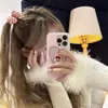 Goma para el pelo de cuadros rojos para mujer, bonita goma para el pelo con lazo, cuerda dulce para coleta, gomas para el pelo, bandas elásticas, accesorios para el pelo