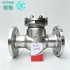 Válvula de Retenção Oscilante de Aço Inoxidável 304/316 H44W-16P Tipo Borboleta de Aço Fundido Flangeada Válvula de Retenção Unidirecional