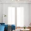 Cortinas Voil Lisas de Alta Transparência para Sala de Estar, Quarto e Janelas de Hotel, Cortinas Poliéster Voil Translúcidas