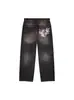 En Stock Transfronterizo Bordado Pesado Y2K Retro Americano Pantalones de Pierna Ancha Hip-Hop Street Sueltos Jeans Unisex