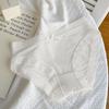 Roupa interior feminina sem costura de seda gelo renda feminina algodão antibacteriano virilha meninas tamanho grande atacado feminino