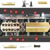 Piezas de Máquina Selladora Hualian 770 Piezas Bloque de Cobre Calentador Termopar Tubo de Calefacción Eléctrica Resorte Bloque de Refrigeración