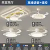 Luminária de teto retangular Lago dos Cisnes para sala de estar, pacote completo de ventilador de teto com motor de cobre puro para toda a casa, direto da fábrica, suporta personalização