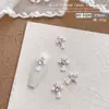 Nueva Joyería para Uñas Cruzadas Estilo Popular de Celebridad de Internet Joyería de Aleación DIY Diamante Rosa Joyería para Uñas Estilo Retro