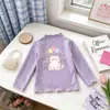 En StockBlusa Base para Niña 2026 Primavera/Otoño Nuevo Estilo Coreano Volante Linda Manga Larga Top para Niña Pequeña
