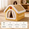 Nido Nuevo para Gato Grande Engrosado Calidez Invernal Semi-Cerrado Lavable Seguridad Universal Cuatro Estaciones Nido para Mascota