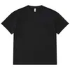 Camiseta Masculina Branca com Caimento Solto, Ombros Caídos, Tendência de Rua Verão, Algodão Puro, Manga Curta, Pesada, Personalizável