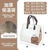 Bolsa de Embalaje para Llevar de Papel de Aluminio Engrosado No Tejido, Postre para Llevar, Té con Leche, Barbacoa, Bolsa Aislante Tipo Mochila, Tamaño Personalizable