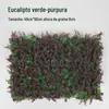 Parede de Plantas Simuladas Parede de Plantas Verdes Coloridas de Eucalipto Grama Sintética Fundo de Plástico Parede de Flores Tiro Decoração de Grama Artificial