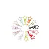 Accesorios para Llavero de Cuentas de Rompecabezas Estrella de Cinco Puntas Joyería Hecha a Mano DIY Colgante Pintura en Spray de Color Caramelo Anillo Abierto Juguete Educativo