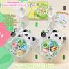 [Migano] cartoon panda grande série da família chaveiro bonito saco da boneca pingente bugigangas de pelúcia