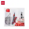 Set de 13 piezas Deli CCTV co-branded sg36 brújula transparente sin metal kit para exámenes para estudiantes de secundaria y exámenes de ingreso a la universidad