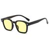 Nuevas gafas de sol estilo coreano de moda retro con diseño de uñas de arroz, gafas de sol cuadradas con piezas oceánicas informales personalizadas para exteriores