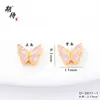 Óleo de Ouro de Areia Vietnamita de Longa Duração Borboleta com Gota de Óleo Furo Passante Acessórios DIY Atacado Corrente de Suéter Colar Material Acessórios para Mulheres