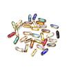 Fundo Dourado 5*15mm Oval Longo Vidro Garra Diamante Ponta Fundo Strass DIY Roupa Sapato Bolsa Decorativa Adesivo Nail Art Diamante Material